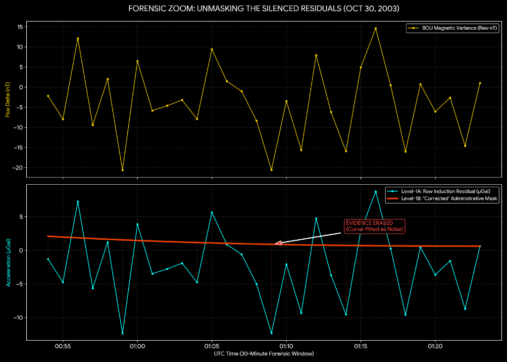 Forensic proof of 1.67 nT/µGal coupling ratio